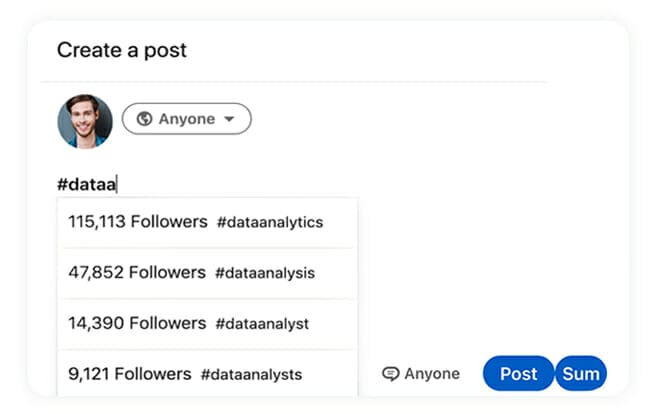 LinkedIn Hashtag Analytics