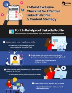 21 Point Exclusive Checklist for Effective LinkedIn Profile and Content Strategy - 1