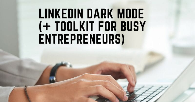 linkedin dark mode