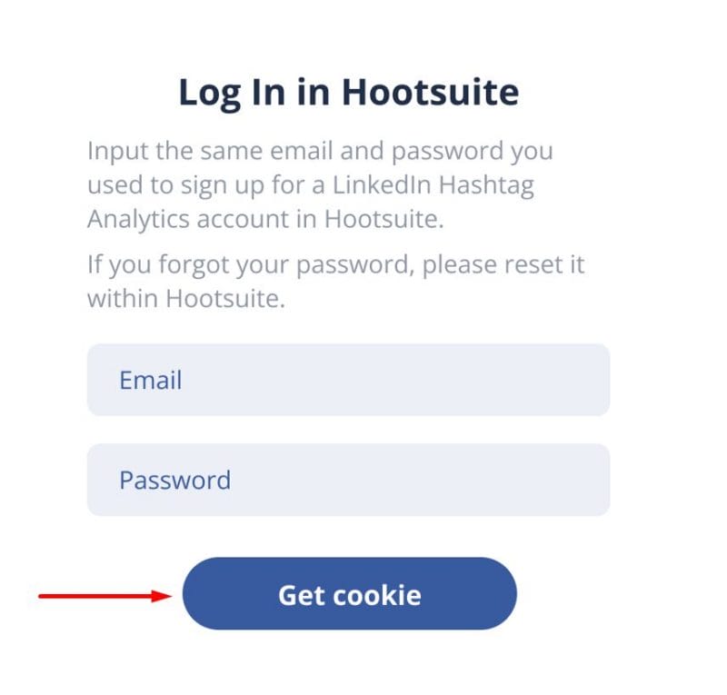 get cookie linkedin hashtag analytics hootsuite app